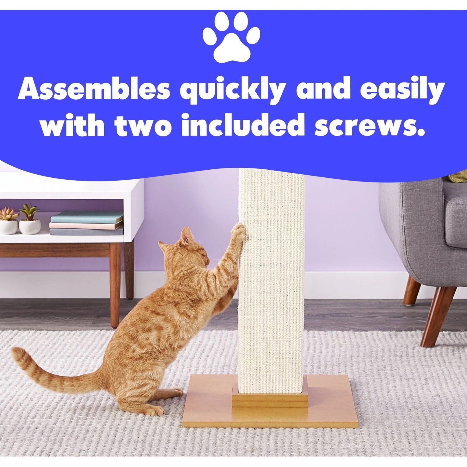 SmartCat The Ultimate 32-in Sisal Cat Scratching Post - Image 7
