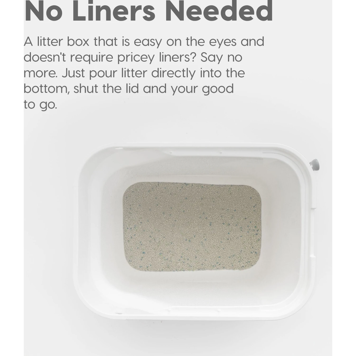 IRIS USA Large Square Top Entry Cat Litter Box - Image 7