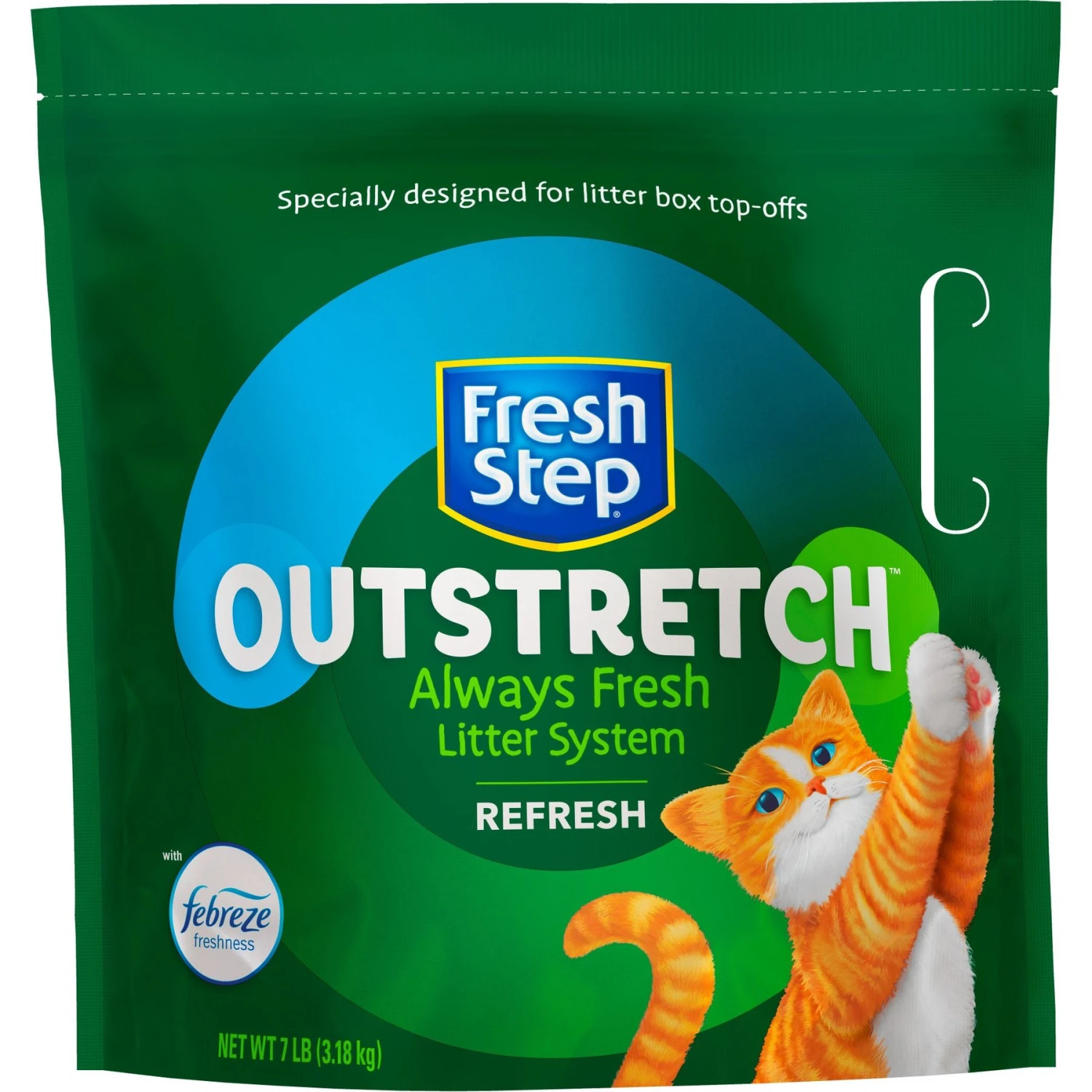 Fresh Step Outstretch Always Fresh Litter System, Refill 7-lb Pouch - Image 2