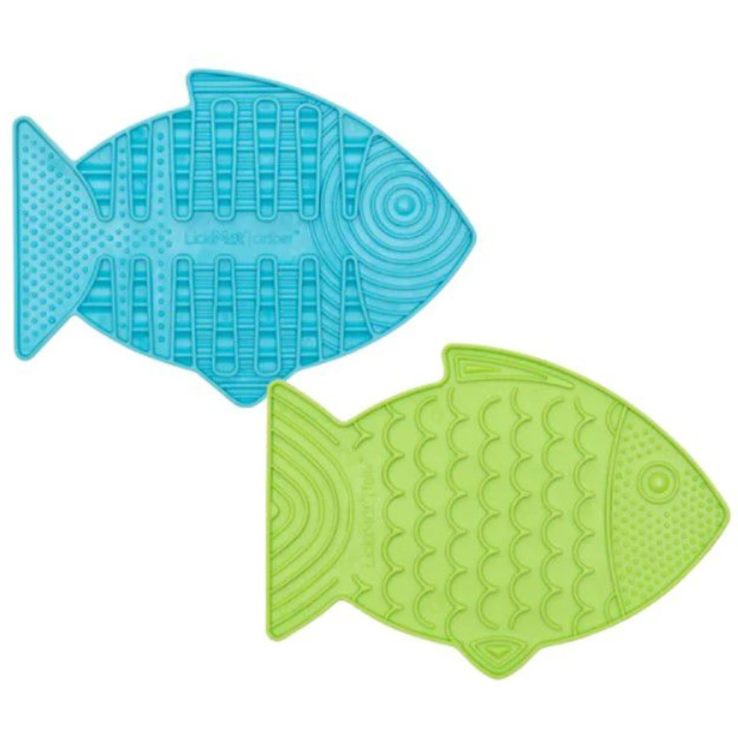 LickiMat Variety Pack Slow Feeder Cat Lick Mat, Green & Turquoise, 2 Count - Image 2