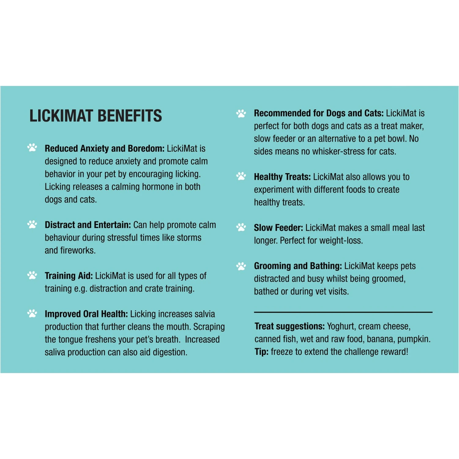 LickiMat Variety Pack Slow Feeder Cat Lick Mat, Green & Turquoise, 2 Count - Image 5