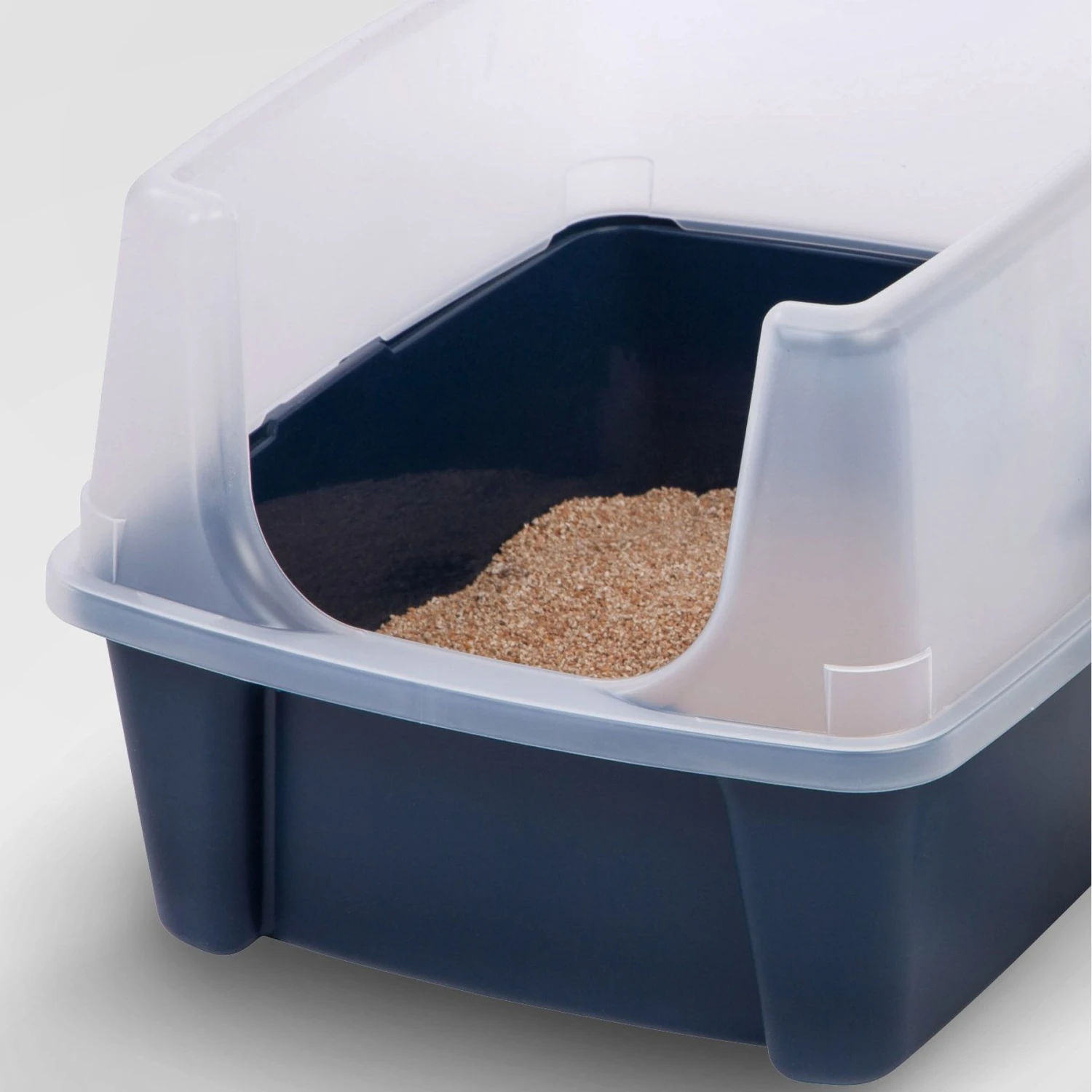 IRIS USA Open Top Litter Box With Scatter Shield - Image 6