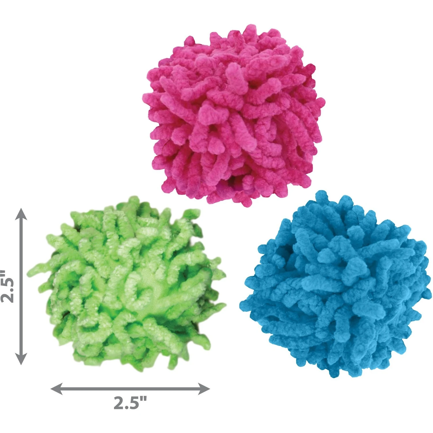 KONG Moppy Ball Cat Toy, Color Varies - Image 3