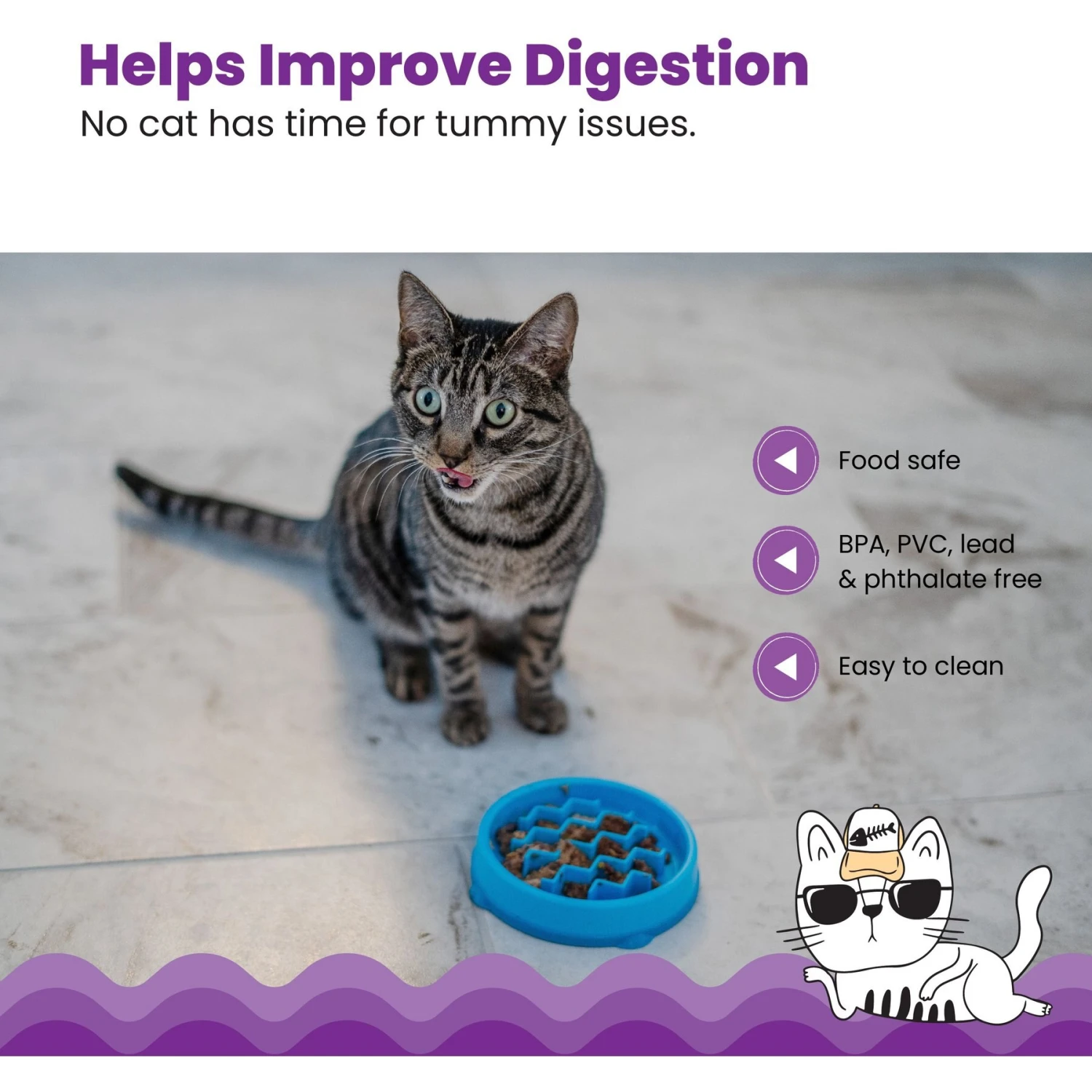 Petstages Kitty Slow Cat Feeder - Image 4