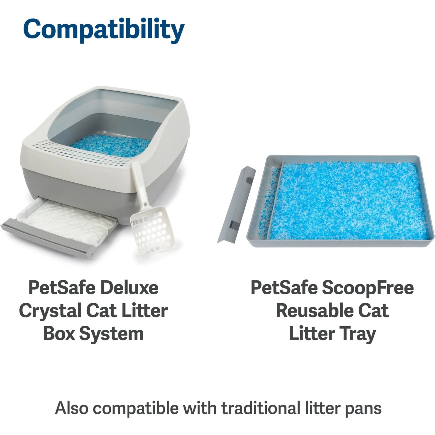 PetSafe ScoopFree Premium Crystal Litter 2-Pack & PetSafe ScoopFree Complete Reusable Litter Tray - Image 5