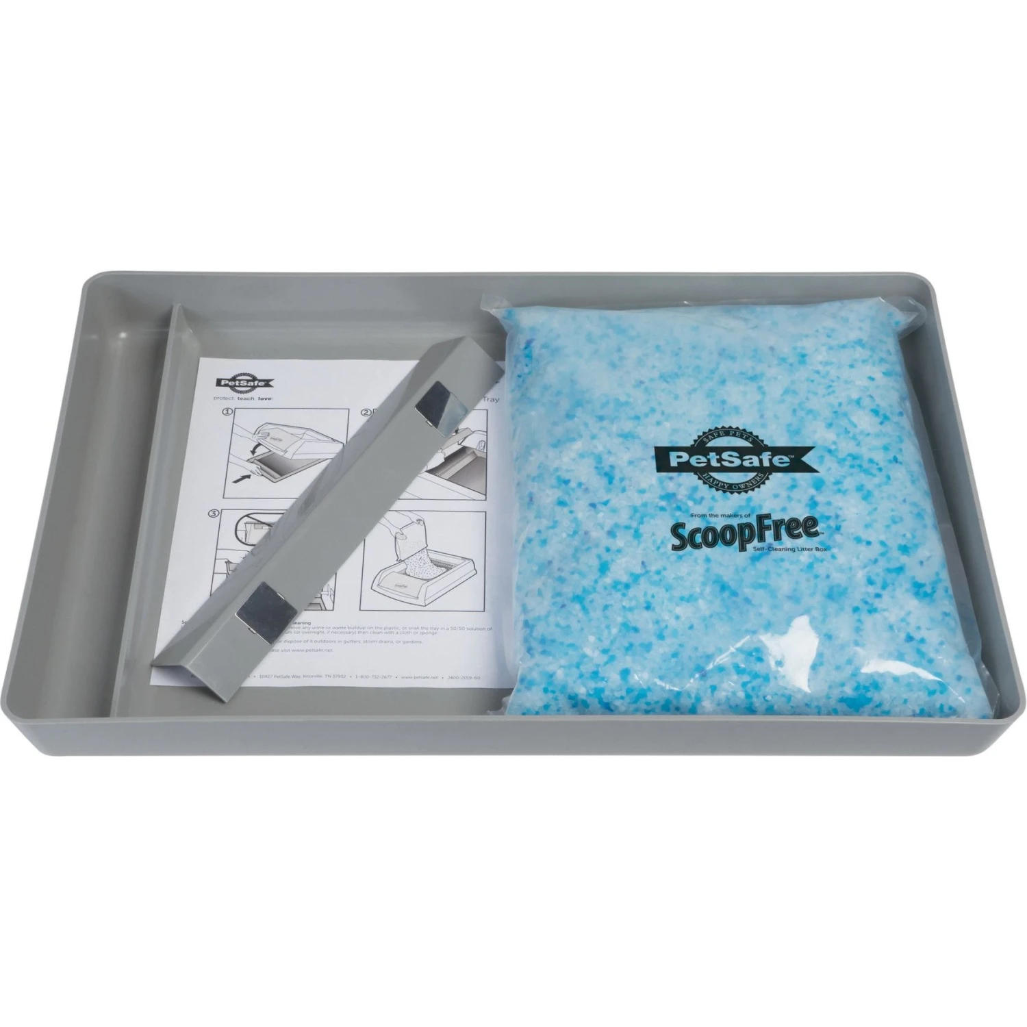 PetSafe ScoopFree Premium Crystal Litter 2-Pack & PetSafe ScoopFree Complete Reusable Litter Tray - Image 6