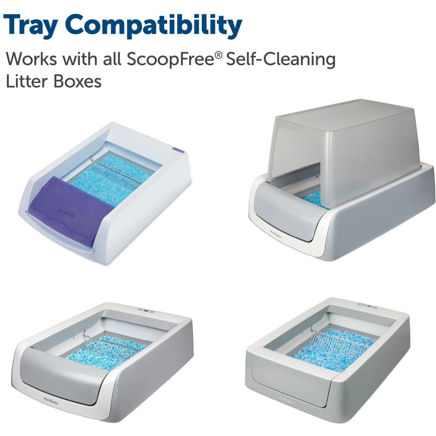 PetSafe ScoopFree Premium Crystal Litter 2-Pack & PetSafe ScoopFree Complete Reusable Litter Tray - Image 9