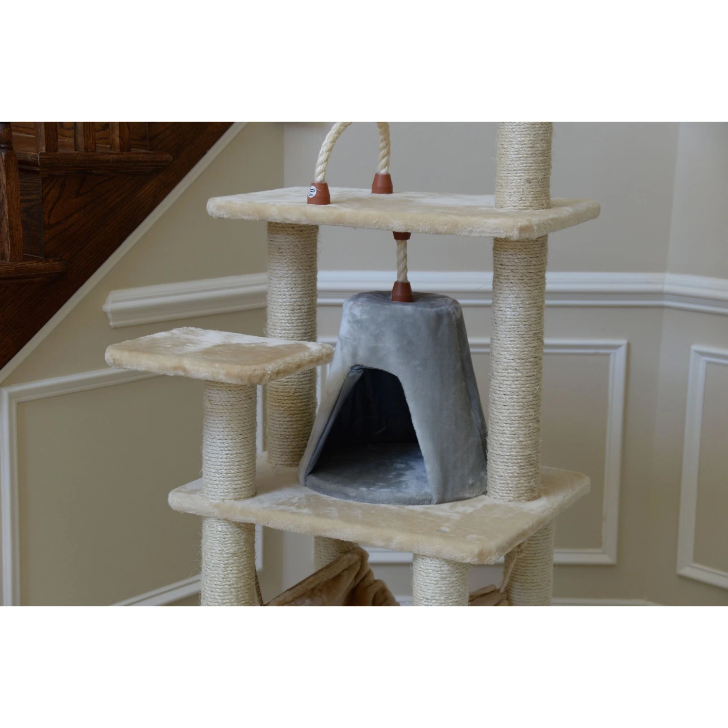 Armarkat 65-in Faux Fur Cat Tree & Condo - Image 8