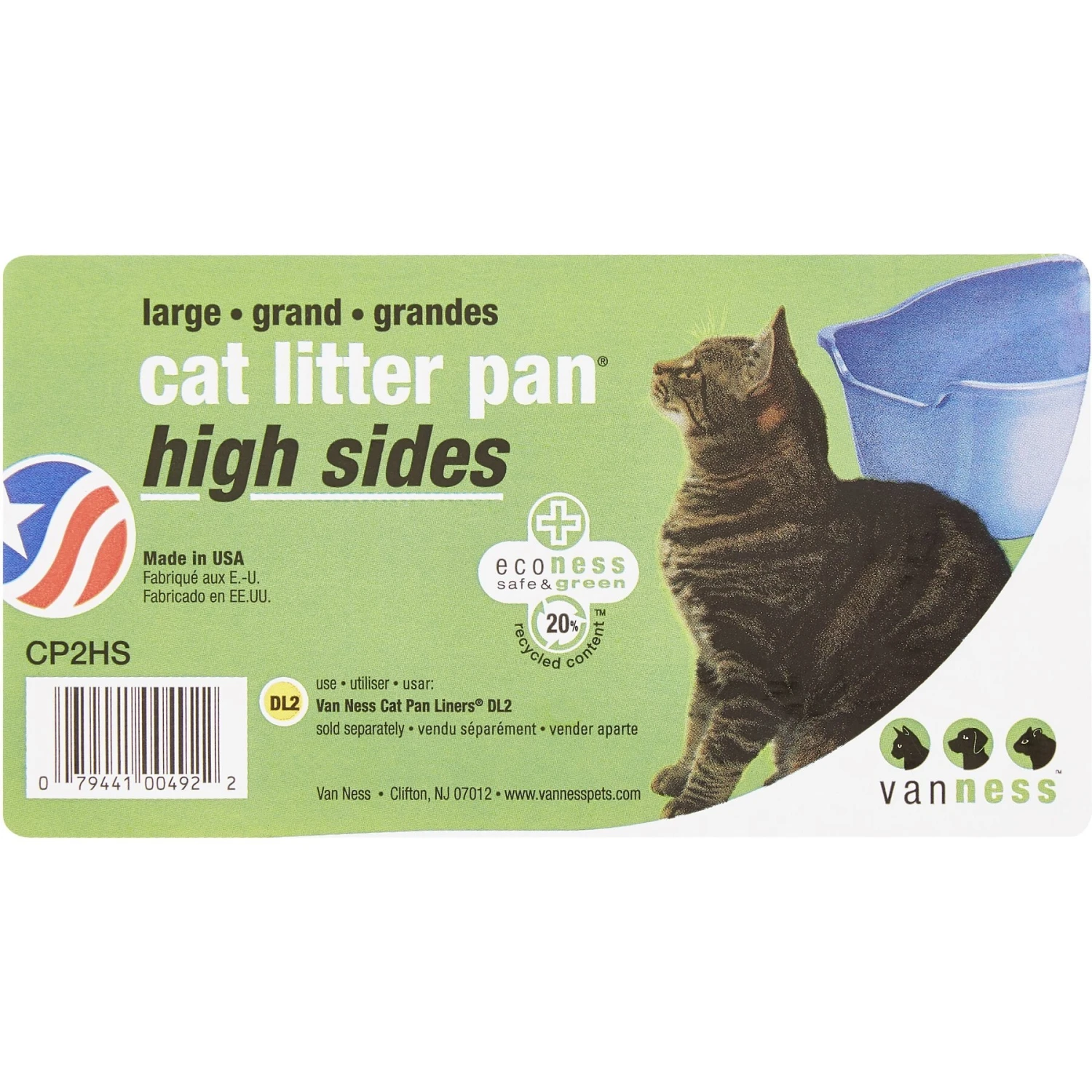 Van Ness High Sides Cat Litter Pan, Blue - Image 6