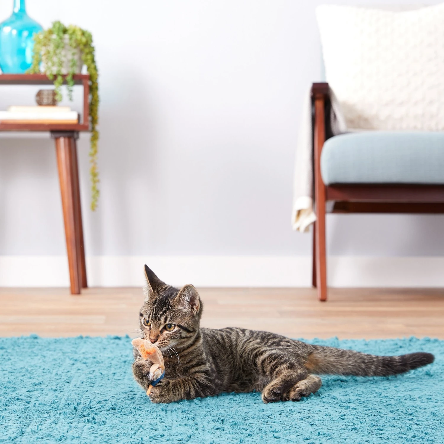 Ethical Pet Skinneeez Barnyard Creature Stuffing-Free Plush Cat Toy With Catnip, Color Varies - Image 2