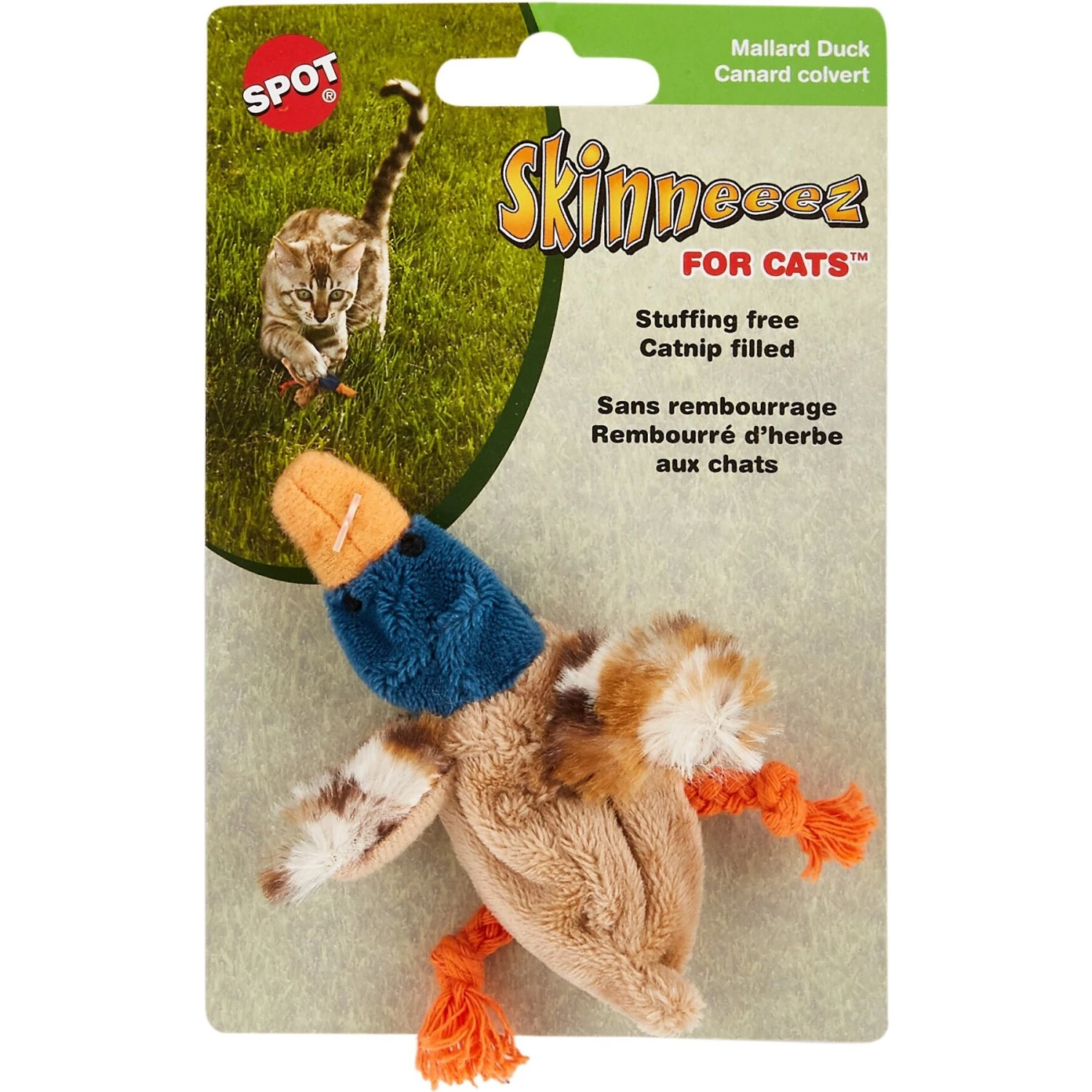 Ethical Pet Skinneeez Barnyard Creature Stuffing-Free Plush Cat Toy With Catnip, Color Varies - Image 3