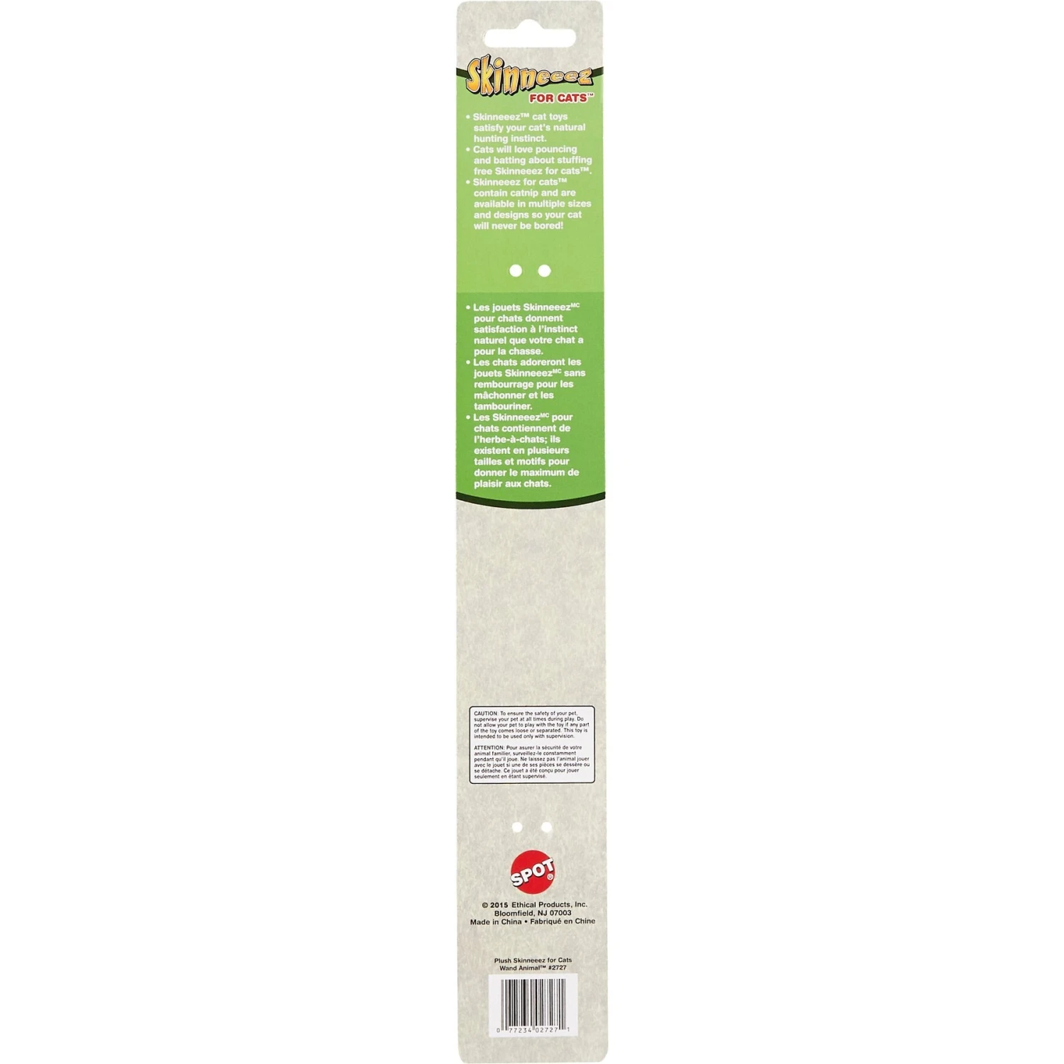 Ethical Pet Skinneeez Friend Teaser Wand Cat Toy With Catnip - Image 3