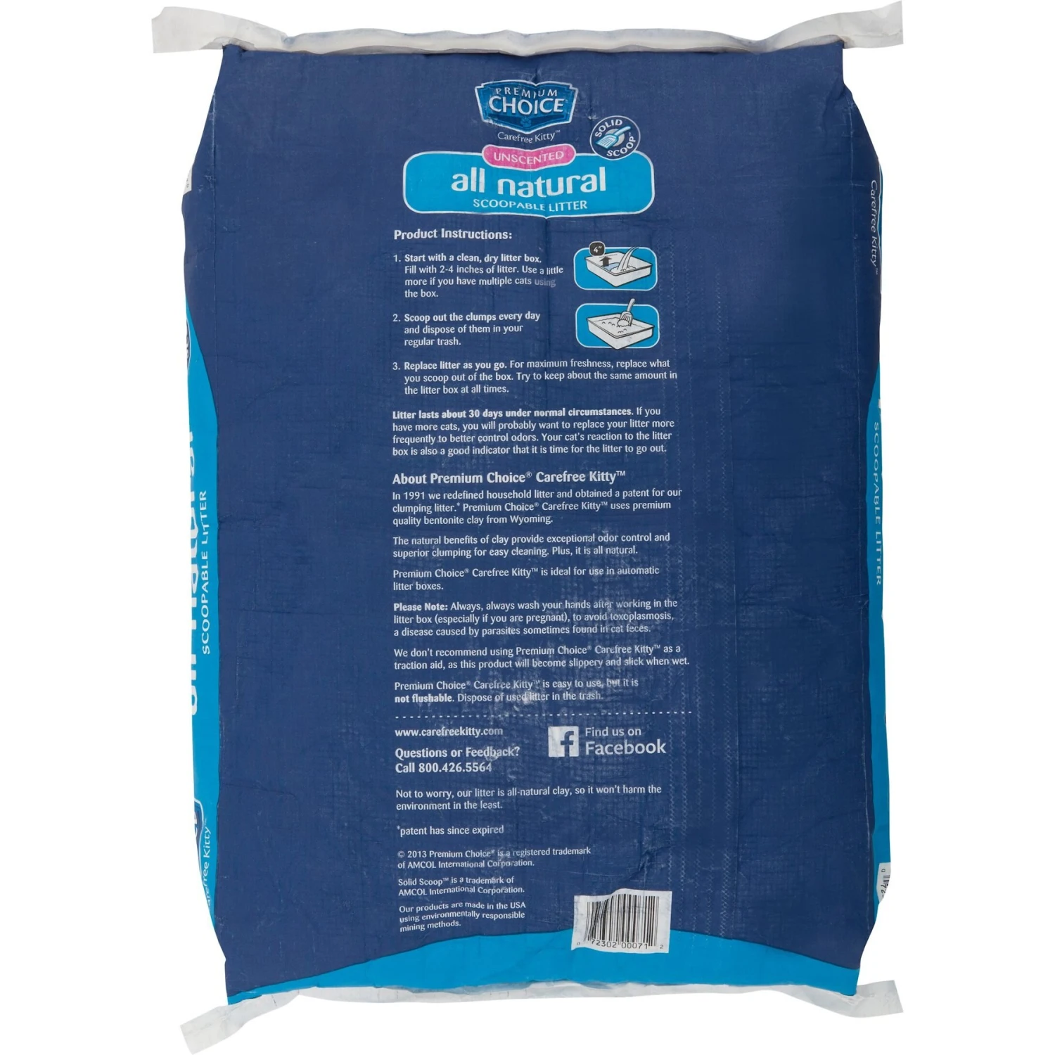 Premium Choice Carefree Unscented Clumping Clay Cat Litter - Image 2