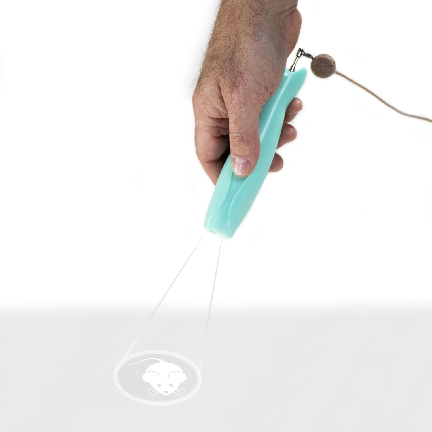 Penn-Plax Retractable Wand With Dragonfly Toy, Metal Bell, & LED Mouse Light Cat Teaser - Image 7