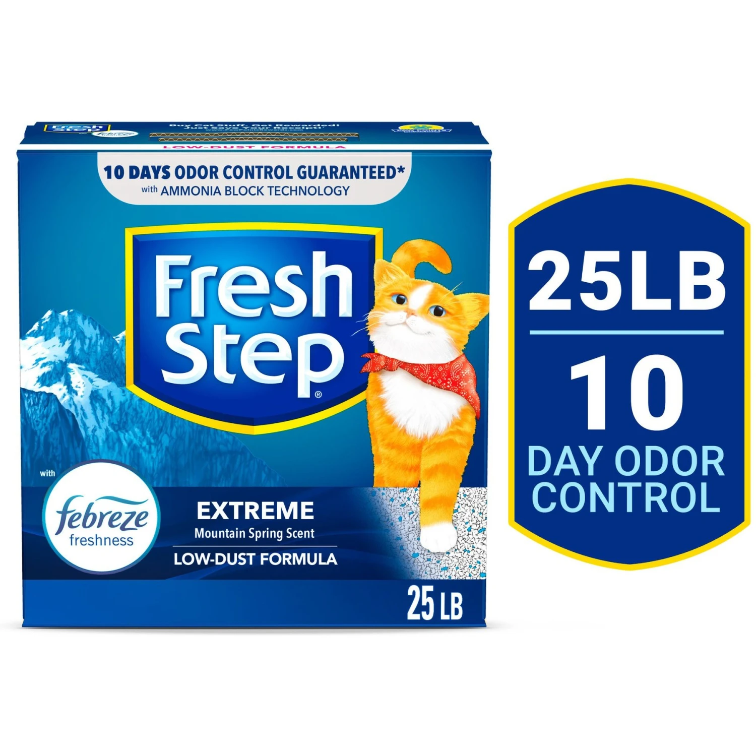 Fresh Step Extreme Odor Control Febreze Scented Clumping Clay Cat Litter