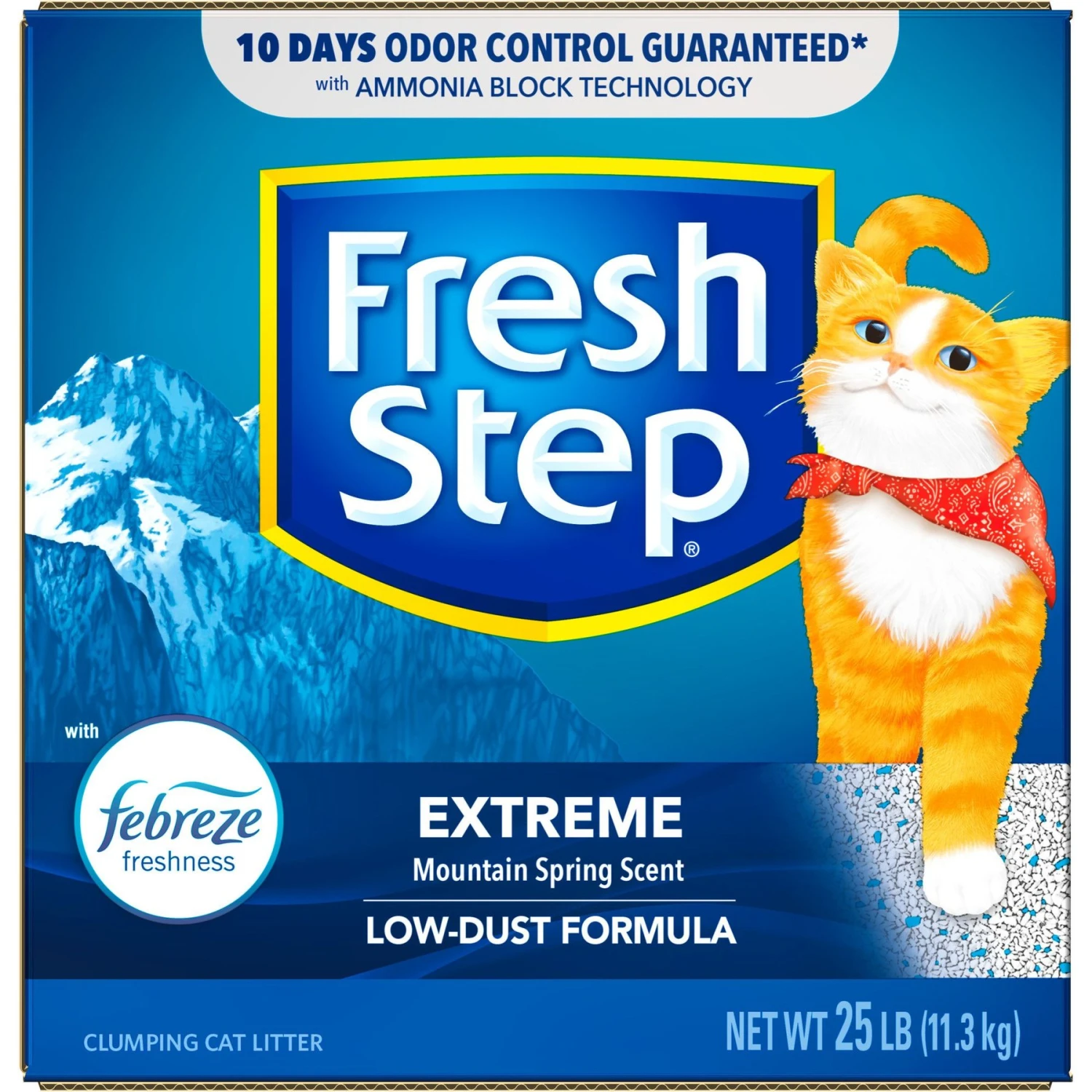 Fresh Step Extreme Odor Control Febreze Scented Clumping Clay Cat Litter - Image 7