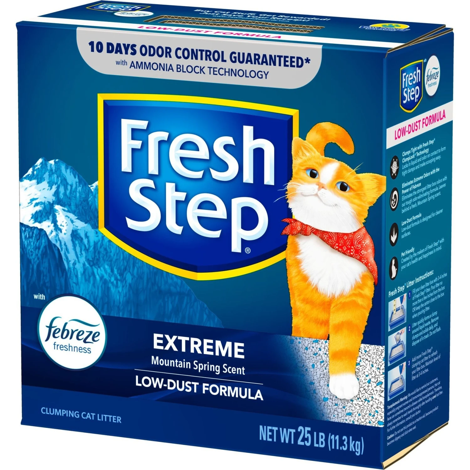 Fresh Step Extreme Odor Control Febreze Scented Clumping Clay Cat Litter - Image 8