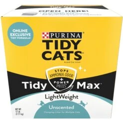 Tidy Max Lightweight Unscented Cat Litter, 17-lb Box