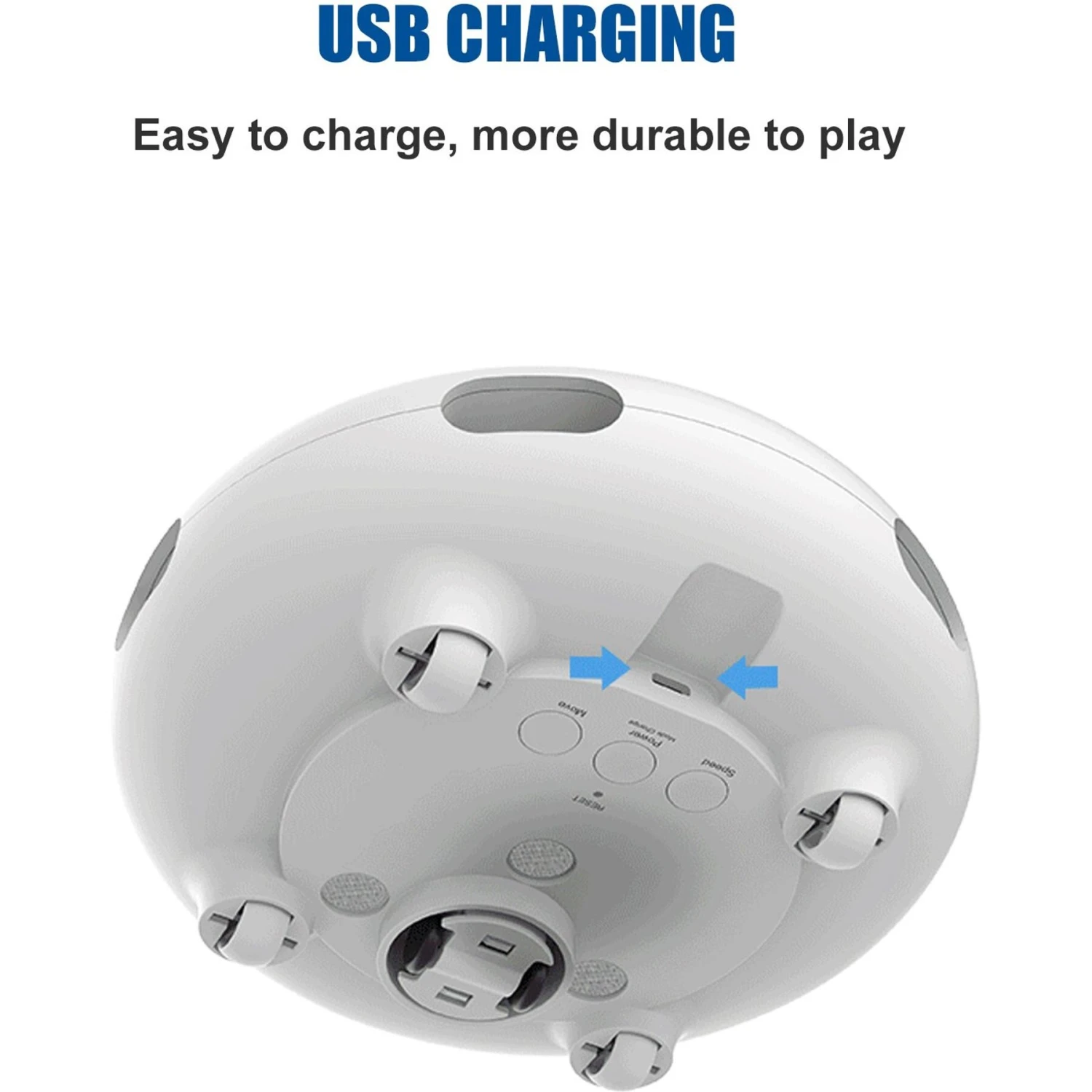 Shele UFO Interactive Cat Toy, White, Small - Image 8