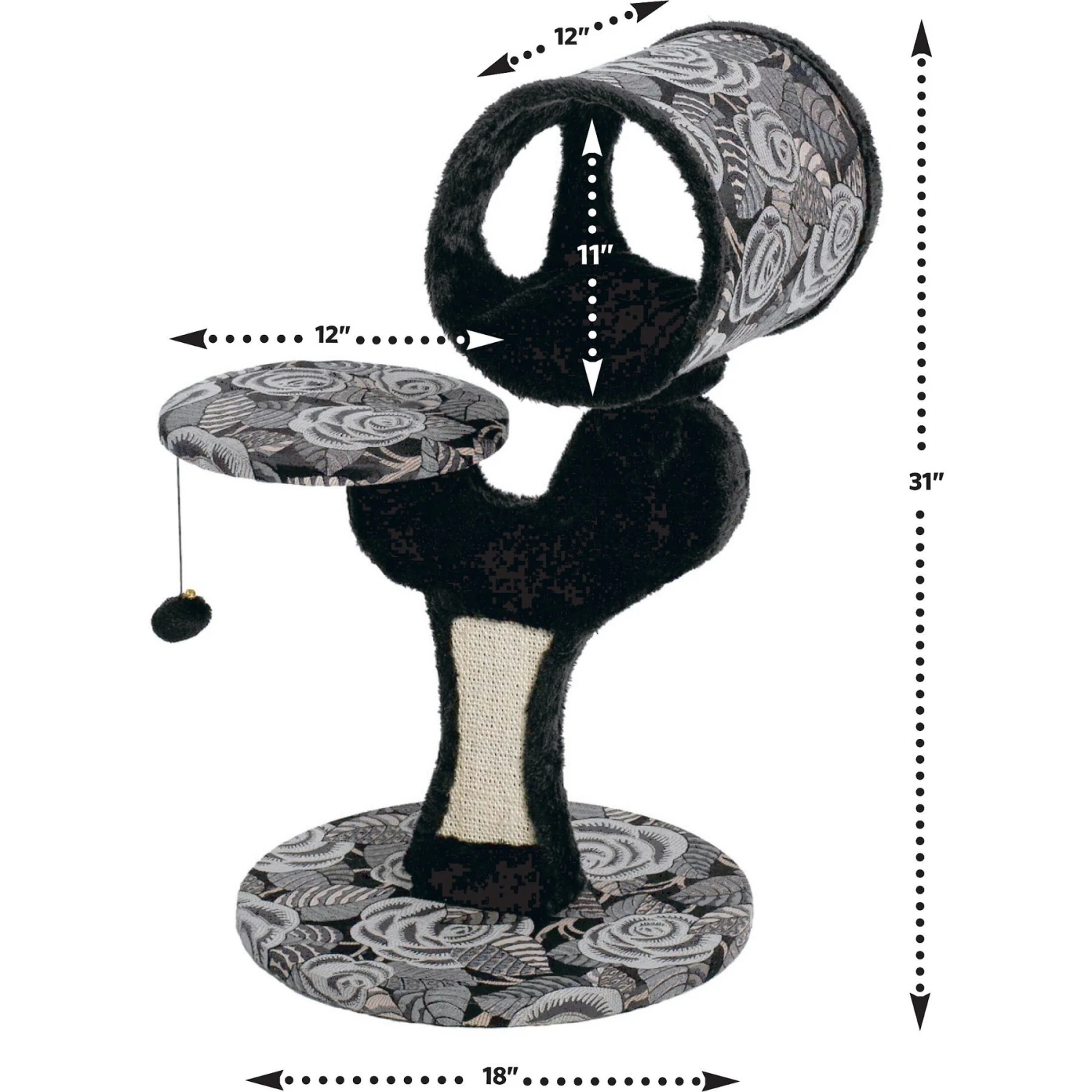 MidWest Feline Nuvo Salvador 30.75-in Faux Fur Cat Tree - Image 3