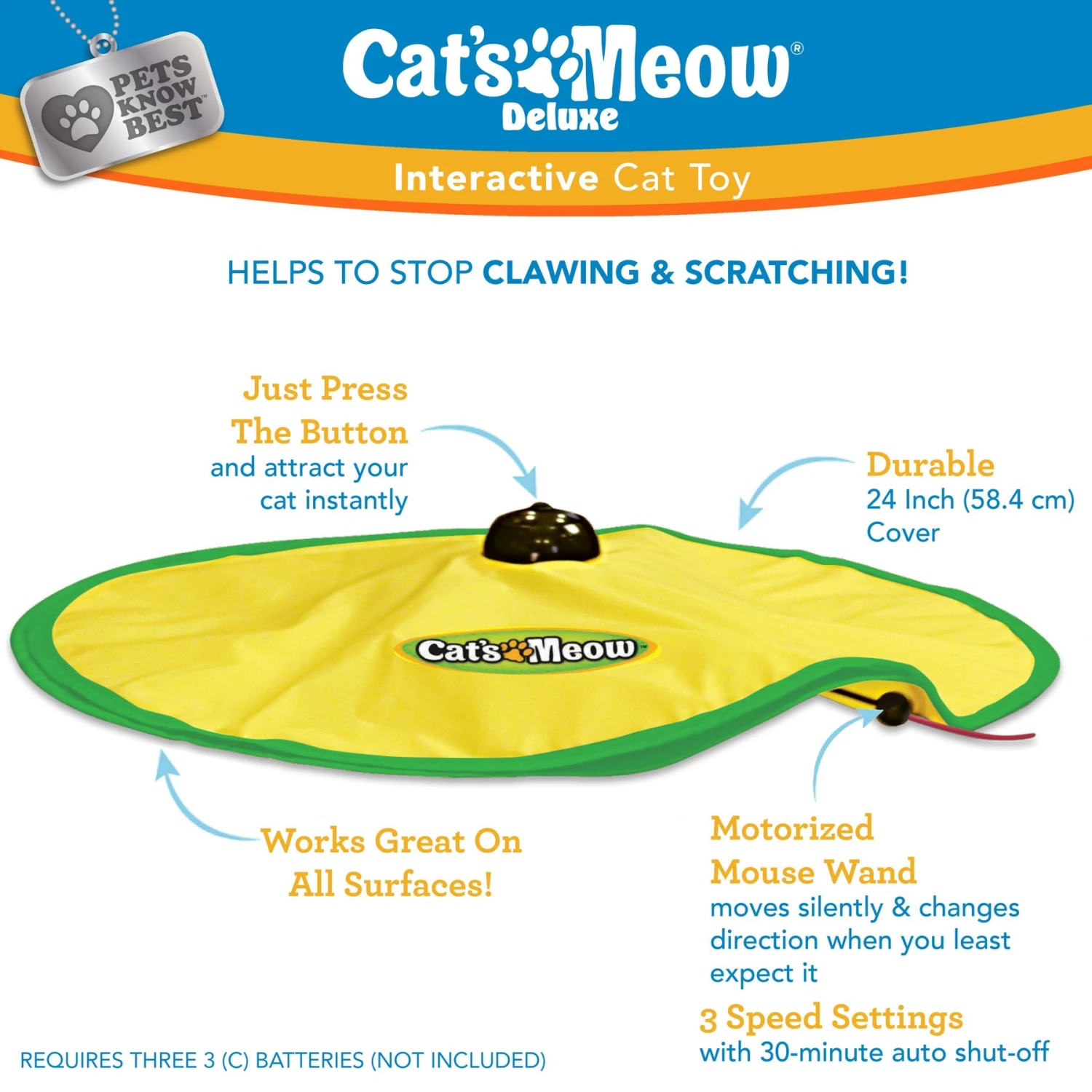 Cat's Meow Motorized Chaser Cat Toy - Image 3