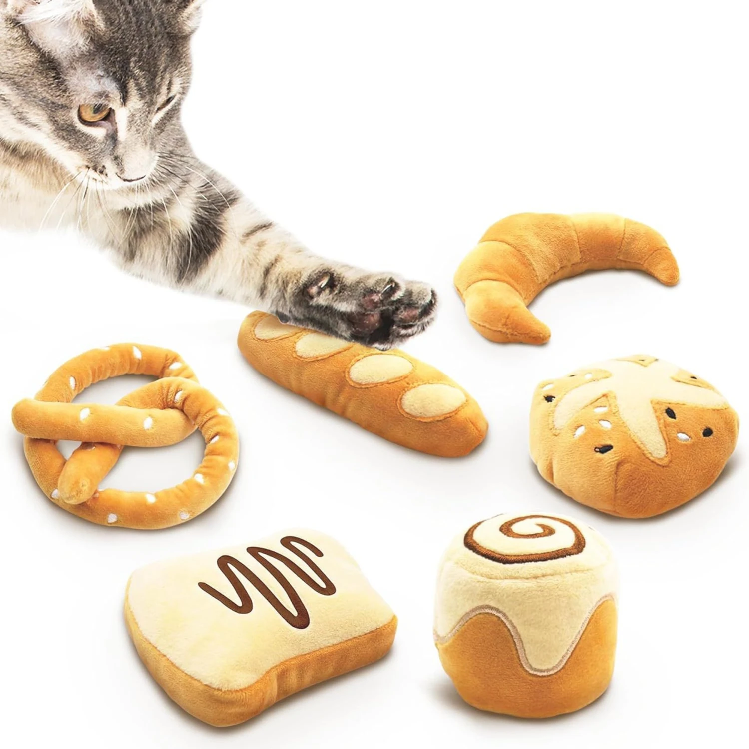 SunGrow Bun Catnip Cat Toy, 6 Count