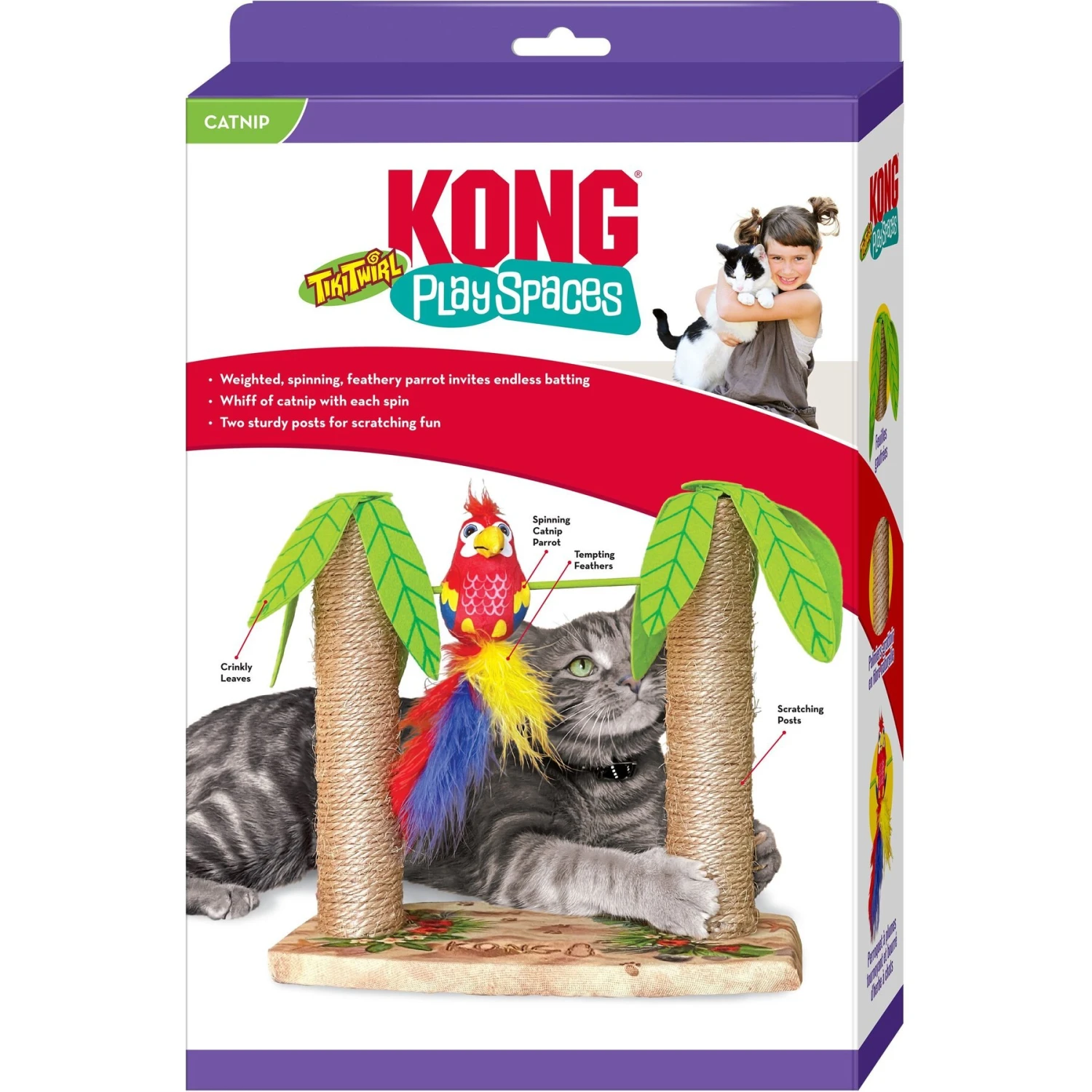 KONG Play Spaces Tiki Twirl Cat Toy - Image 3