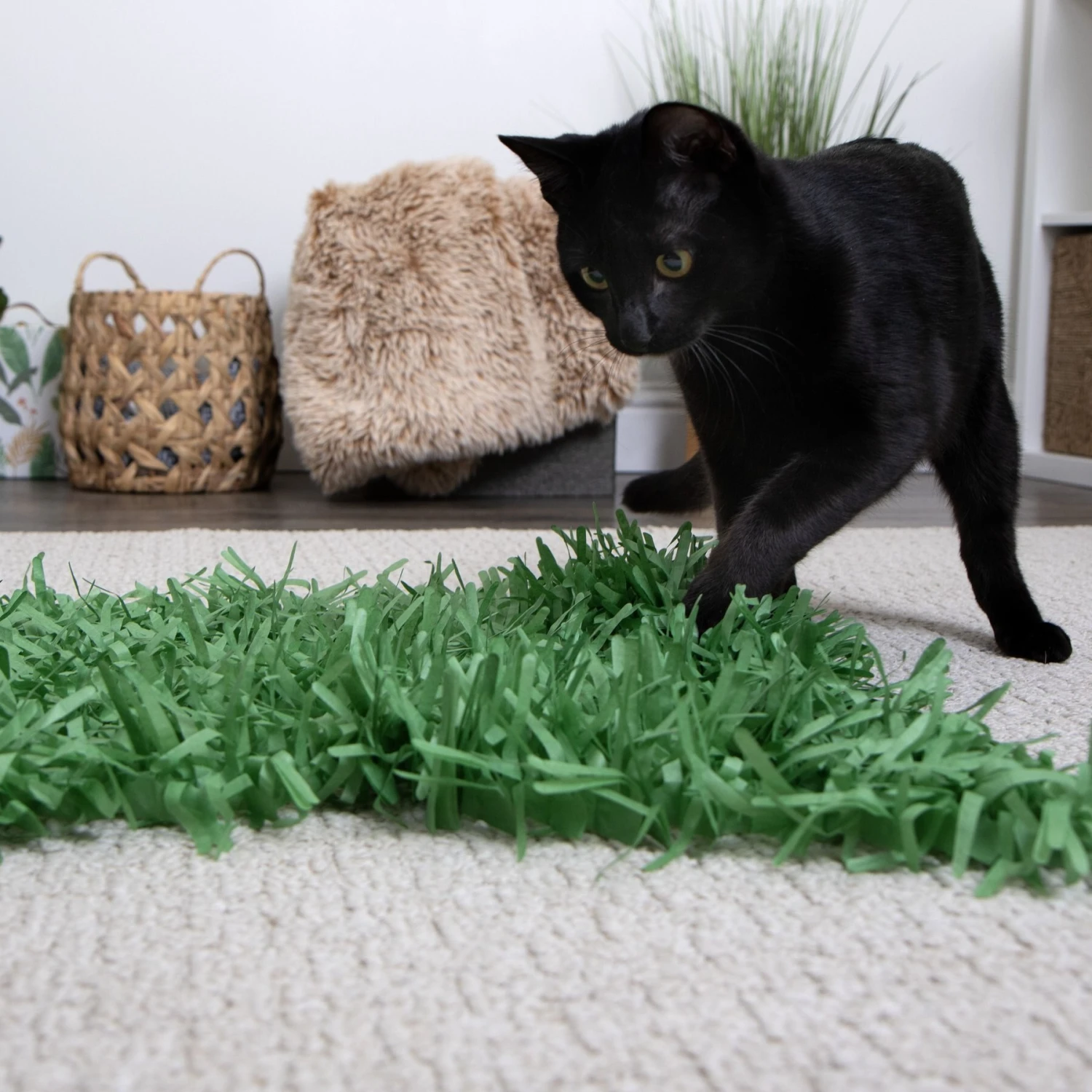 SmartyKat Instincts Meadow Mayhem Paper Grass Hide & Seek Cat Toy, 2-pack - Image 3