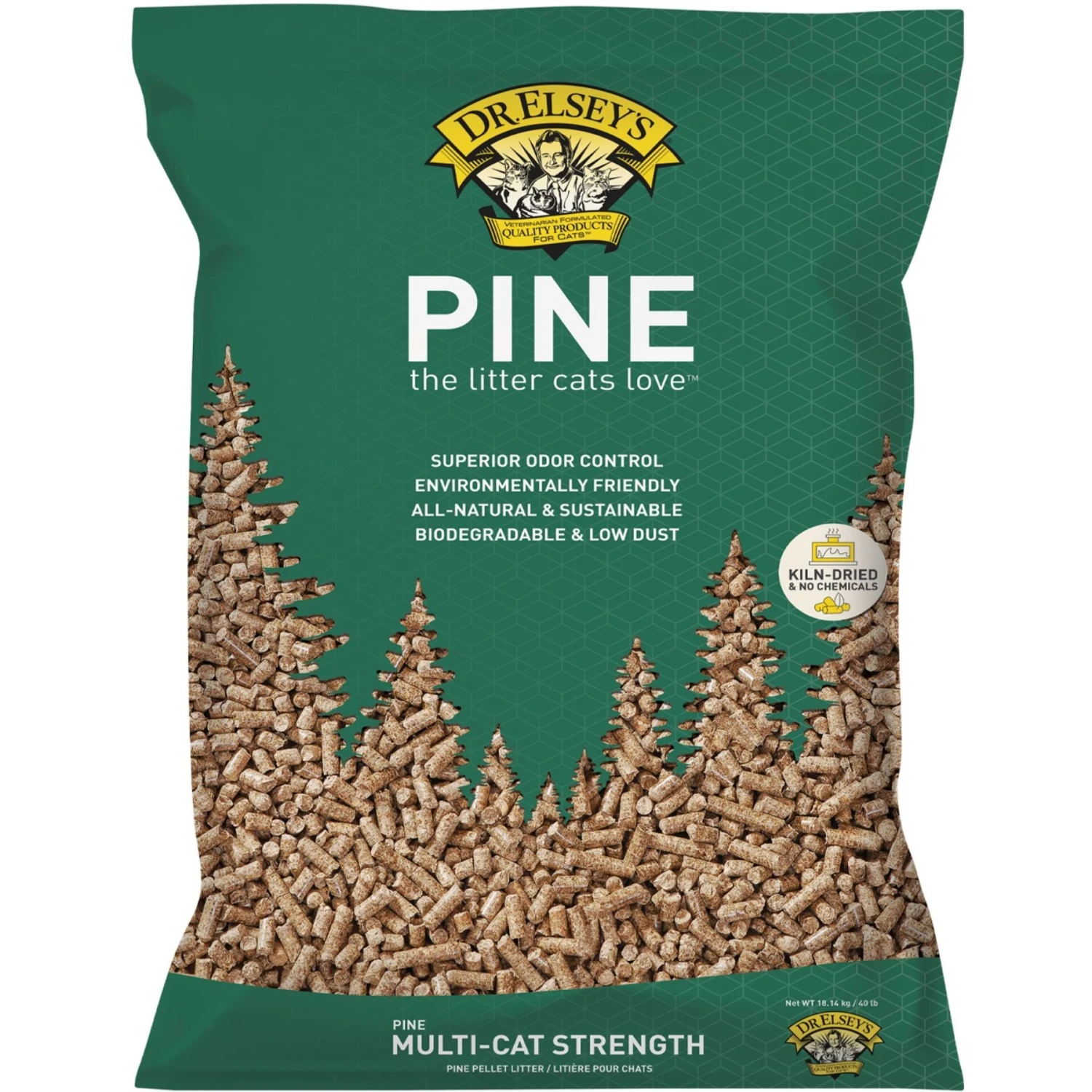 Dr. Elsey's Pine All-Natural Kiln-Dried Cat Litte - Image 2