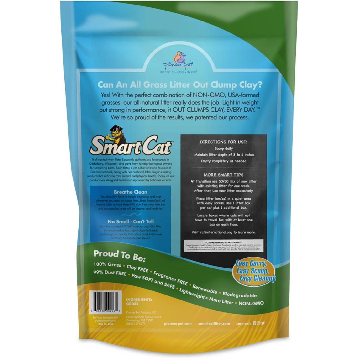 SmartCat Unscented Clumping Grass Cat Litter - Image 2