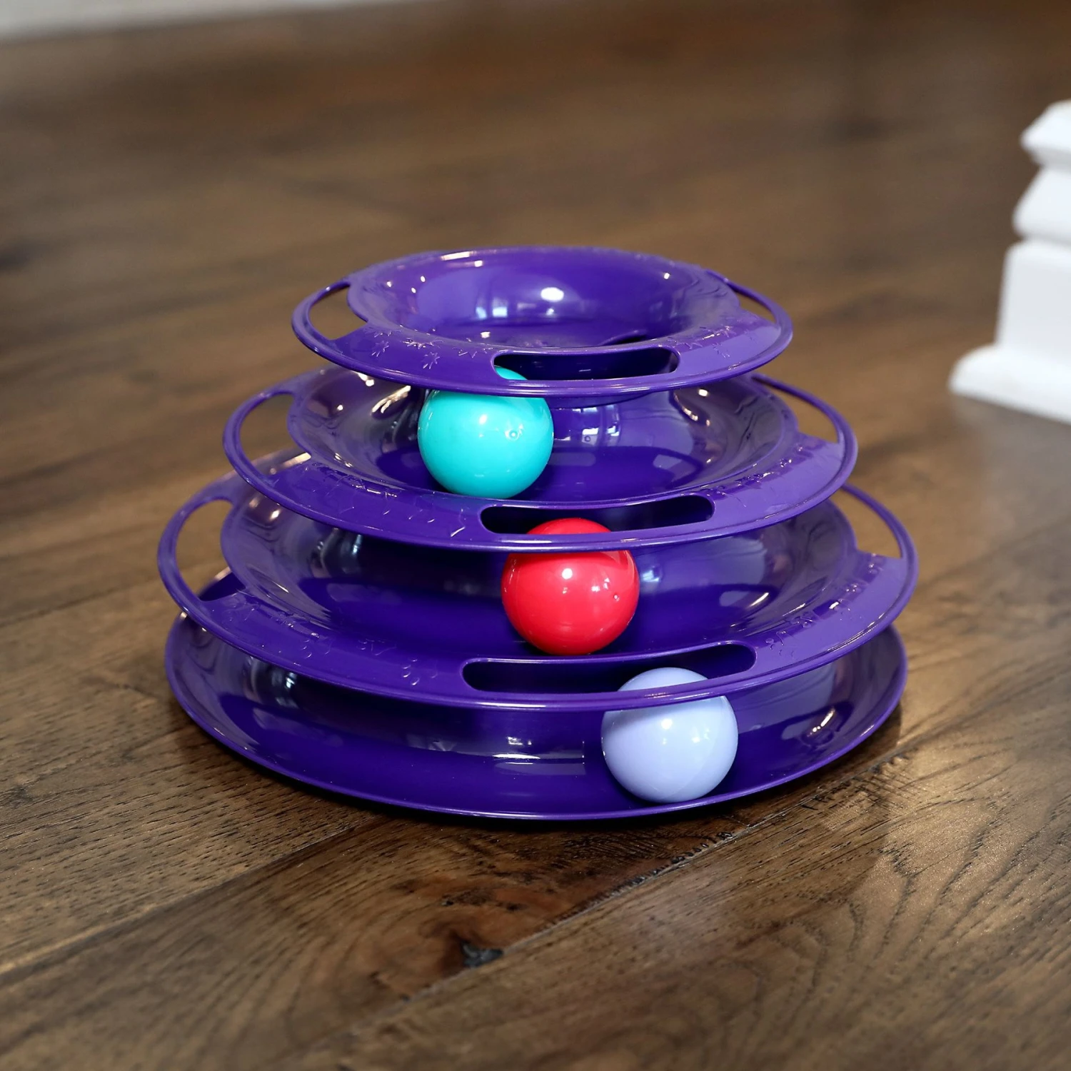 Quirky Kitty Three Layer Ball Track Cat Toy - Image 3