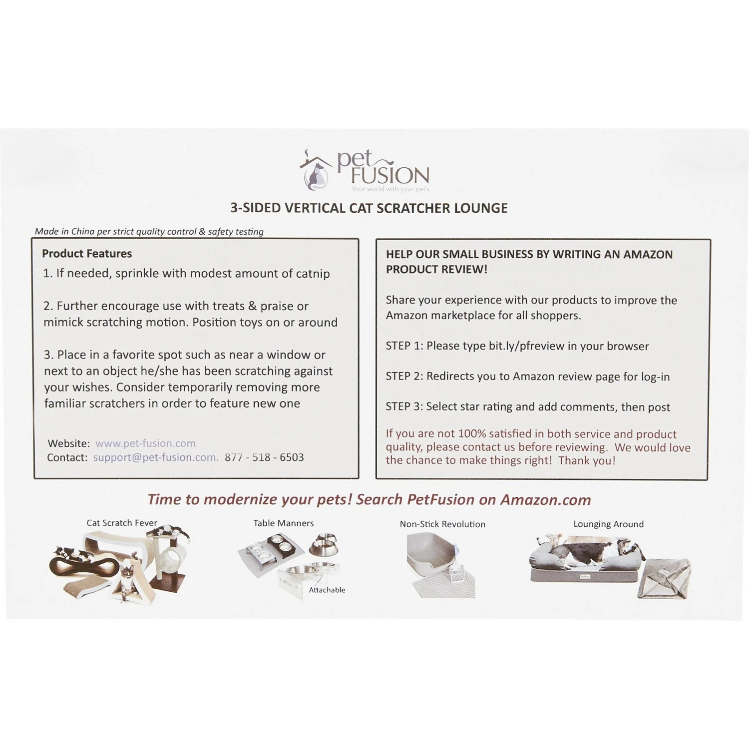 PetFusion Vertical Cat Scratcher Toy With Catnip - Image 4