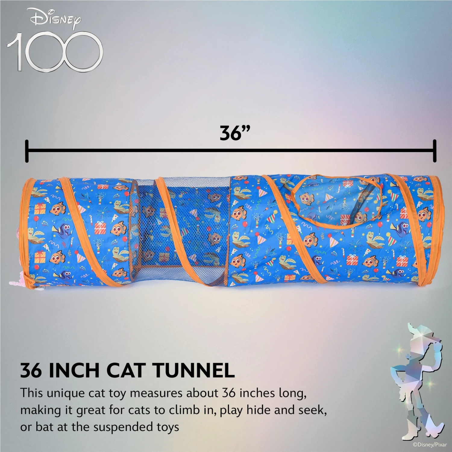 Disney / Pixar DISNEY PIXAR Finding Nemo Jellyfish Tunnel Cat Toy Multicolor - Image 6