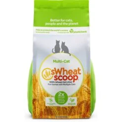 SWheat Scoop Multi-Cat Unscented Natural Clumping Wheat Cat Litter