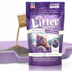 Little Litter Savers Natural Fresh Scent Lavender Cat Litter Deodorizer, 1-oz Bag, 3 Count