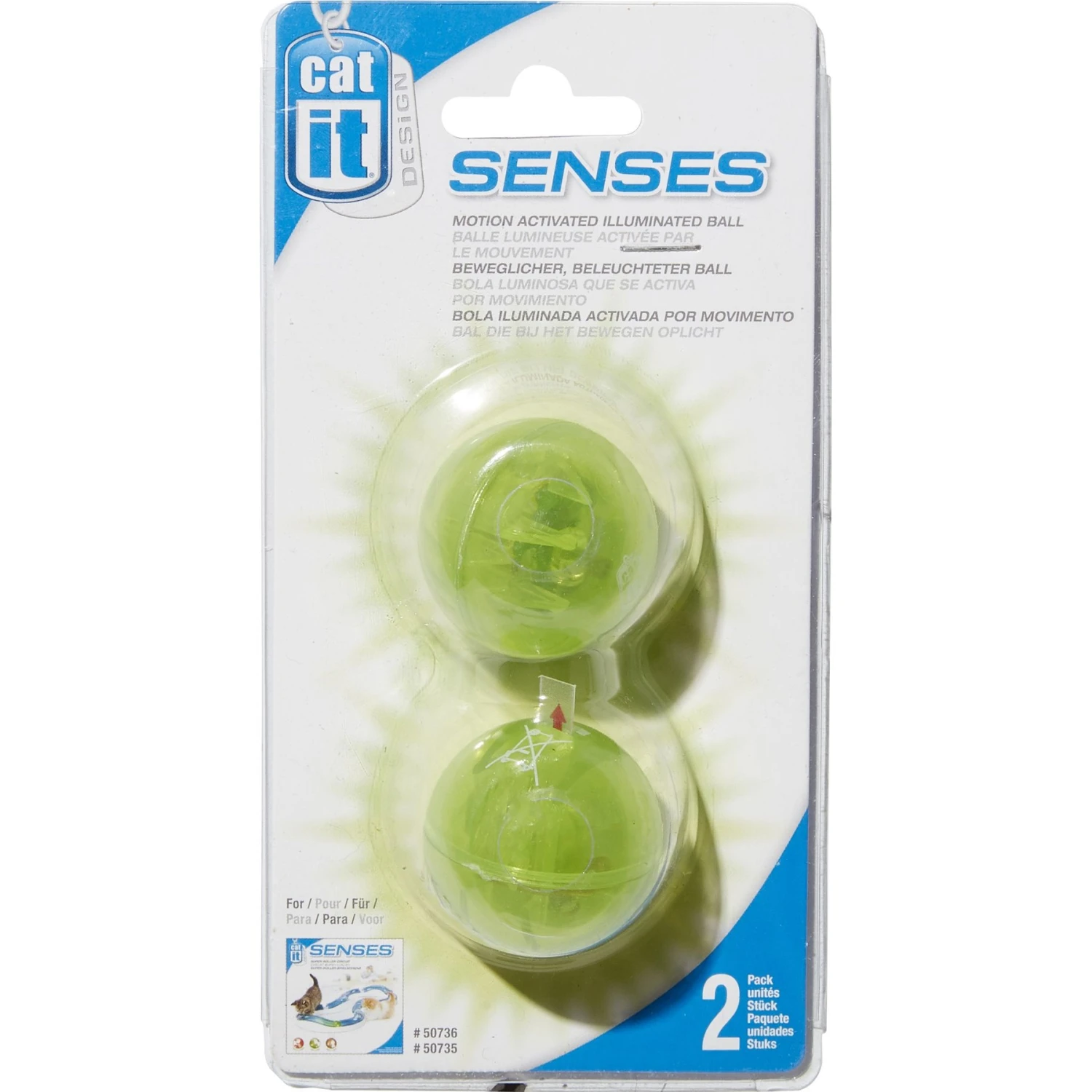 Catit Design Senses Circuit Cat Toy & Catit Design Senses Circuit Motion Activated Illuminated Balls Cat Toy - Image 6